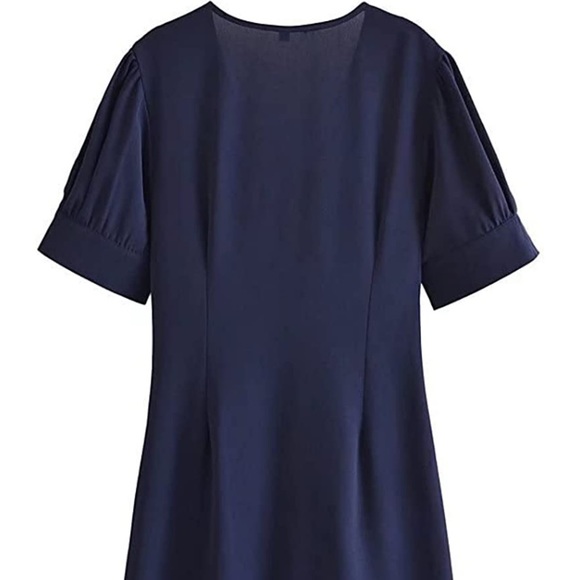 EUC Emerald green tie-front midi / maxi dress - Picture 8 of 8